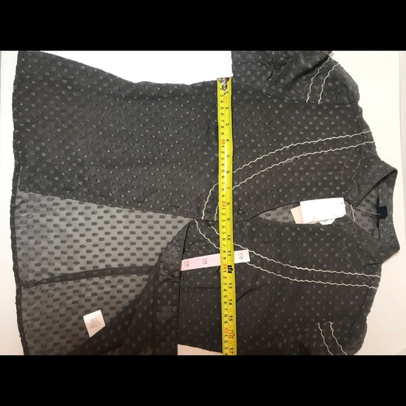 Banana Republic sheer blouse BNWT Petite Medium PRICE FIRM! - Picture 2 of 7